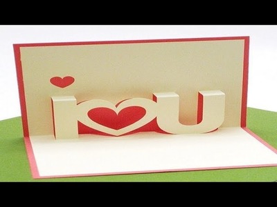 DIY Valentine's Day POP-UP Card, DIY Anniversary Cards love gift idea, Handmade Greeting Card Ideas