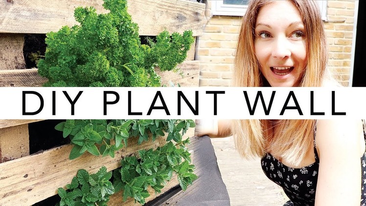 DIY Vertical Wall Garden | BEAUTIFUL PLANT WALL FOR YOUR BALCONY