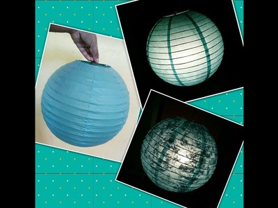 Glitter Touch Moon light Paper Lantern DIY & Hacks