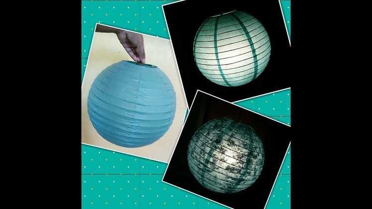 Glitter Touch Moon light Paper Lantern DIY & Hacks