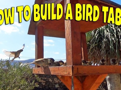 How to build a bird table | Wooden bird feeder