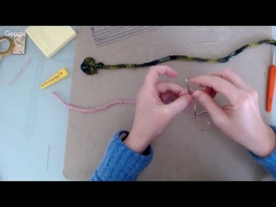 How to crochet an umbilical cord tie.