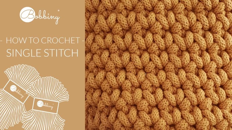 How to crochet single stitch - Bobbiny