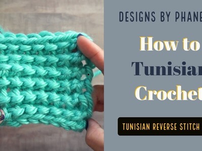 How to Crochet the Tunisian Reverse Stitch (trs)