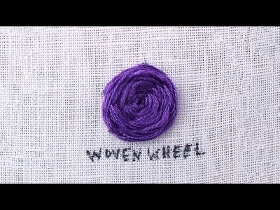 How to do a Woven Wheel Stitch