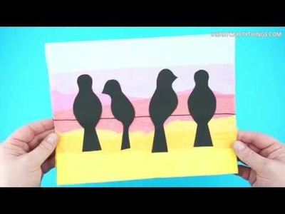How to Make a Birds on a Wire Art Project