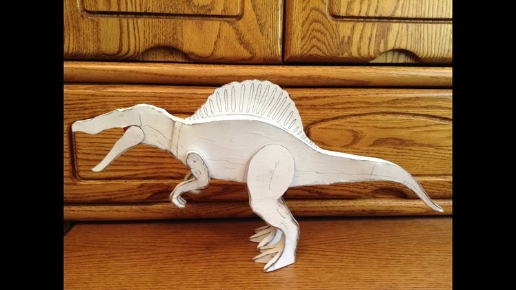 How to make a homemade Spinosaurus out of cardboard part 3