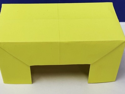 How to make a paper table? Origami Table Easy learning crafts