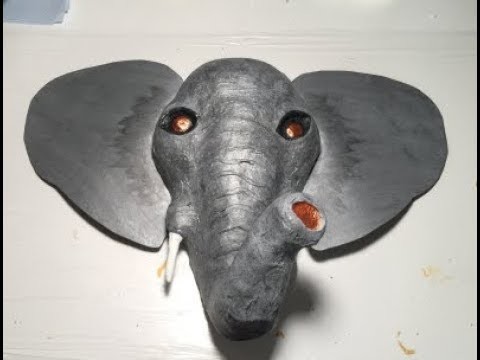 How to Make an Elephant Mask.Headpiece