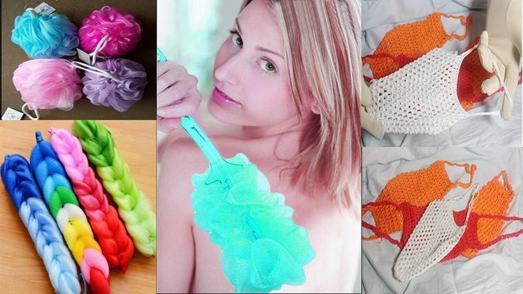 How to make Body Washing Sponges || Make Net Body cleaning || Body wash net .
