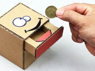 How to Make Coin Bank Box From Cardboard I DIY at Home
