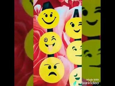 HOW TO MAKE EMOJI WALL HANGING FOR KIDS. .AT HOME. IN A VESRY EASY AND SIMPLE WAY. .????????????