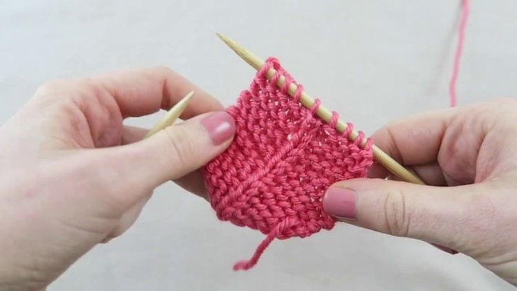 How to make knitted leaves