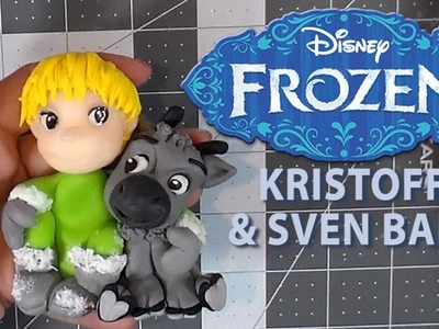 HOW TO MAKE KRISTOFF & SVEN BABY TUTORIAL. PASSO A PASSO | CLAY. BISCUIT | CUP N CAKES GOURMET