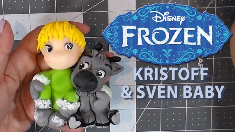 HOW TO MAKE KRISTOFF & SVEN BABY TUTORIAL. PASSO A PASSO | CLAY. BISCUIT | CUP N CAKES GOURMET