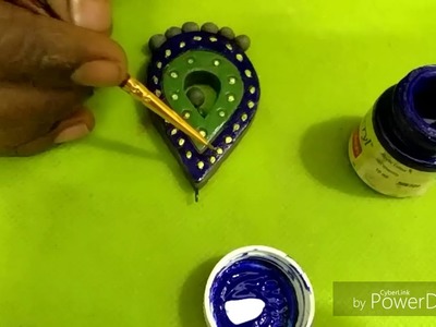 How to paint a terracotta jewelry pendent