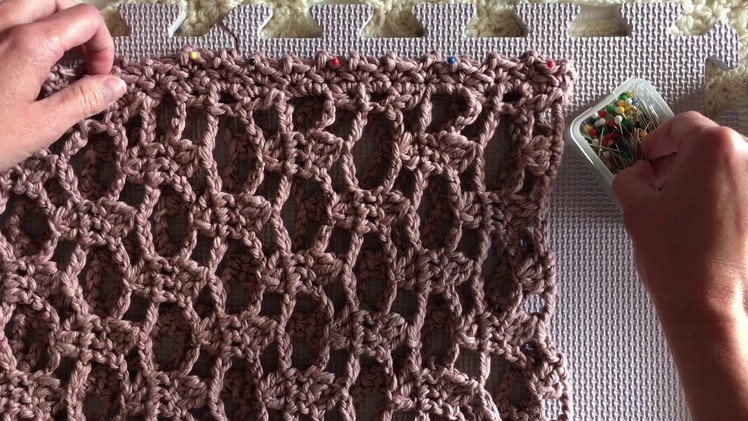 How to Steam Block Cotton Yarn for Crochet or Knit