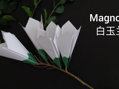 Origami Magnolia Flower 折纸白玉兰