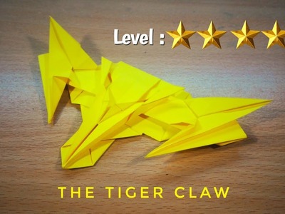 Origami Plane Papertoy - THE TIGER CLAW - deyeight collection 2018