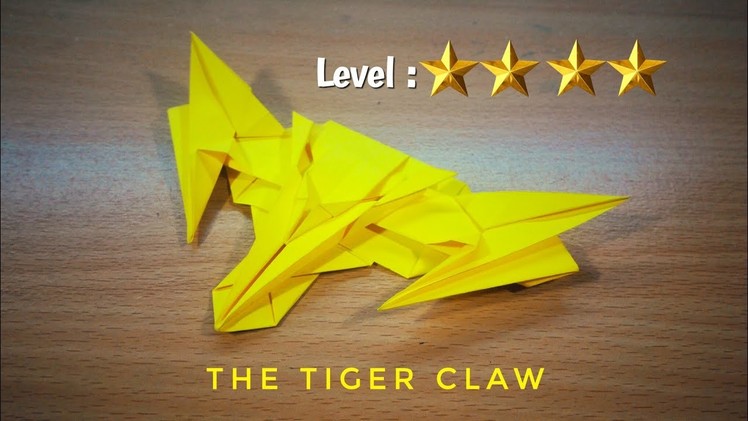 Origami Plane Papertoy - THE TIGER CLAW - deyeight collection 2018