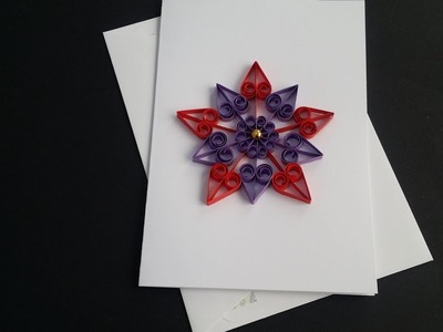 Paper art | Quilling art |Quilling Birthday Greeting Card EID Quilling cards