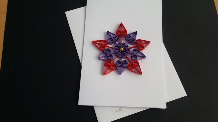 Paper art | Quilling art |Quilling Birthday Greeting Card EID Quilling cards