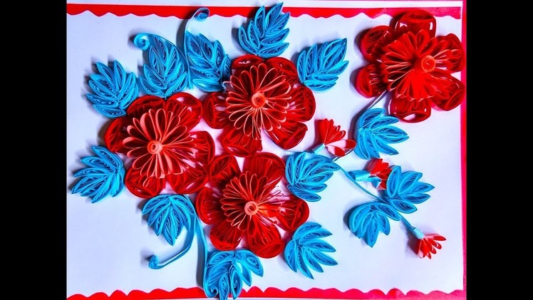 Paper Quilling Greeting Cards | Flower Hand Works | HandiWork