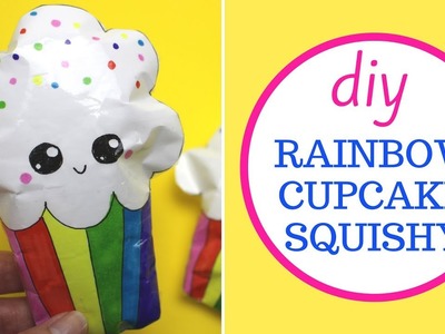 Paper Squishy DIY | Rainbow Cupcake