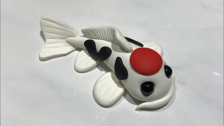 Polymer Clay Fish | Tancho Sanke Koi Fish