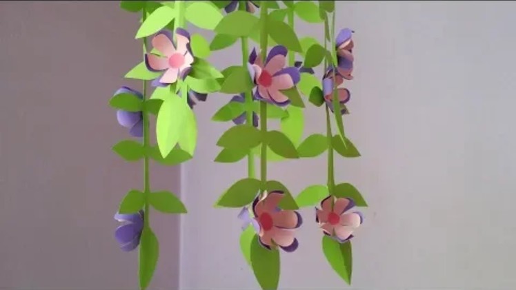 কাগজ দিয়ে সুন্দর ঘর সাজানো শিখুন ||Home Decoration idea ||  How to Make Beautiful Flower || Hand Art