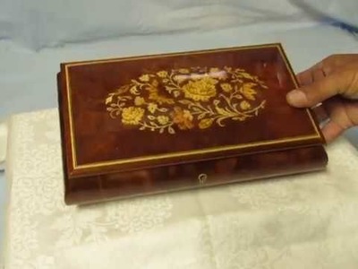 Vintage Reuge Musical Jewelry box from Music Box Maker plays Fur Elise by Beethoven