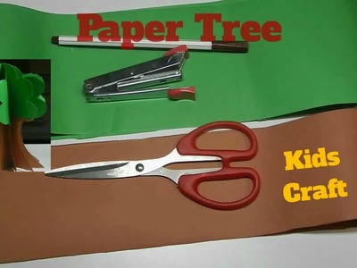 3D Paper Tree (DIY), kids craft