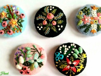 Beautiful Hand Embroidery Buttons | Hand Embroidery Buttons Designs | Embroidery on Buttons