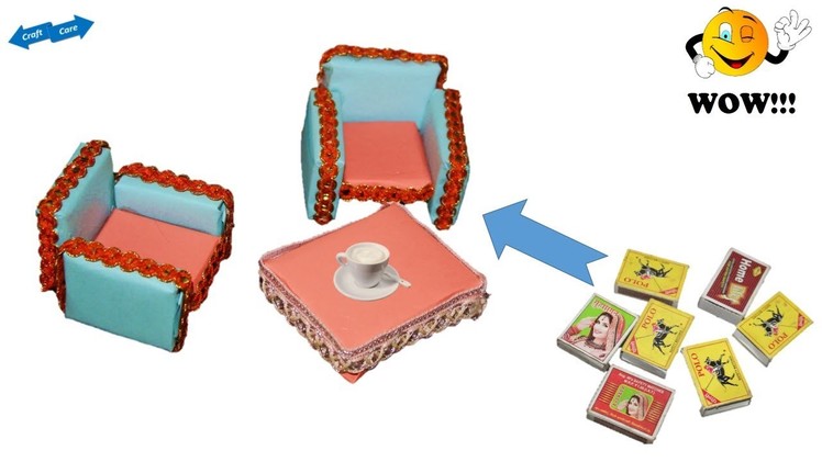 Best match box table chair idea * best matchbox reuse idea * best out of waste