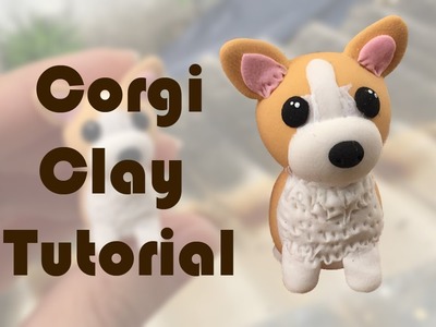 Corgi dog clay tutorial easy for begginer | air dry clay