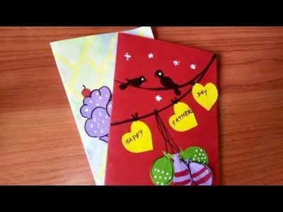 DIY Fathers Day Card || Simple and Easy Card Making for KIDS Papercrafts