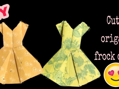 DIY | How to make Easy Origami Dress for Beginners - Step By Step