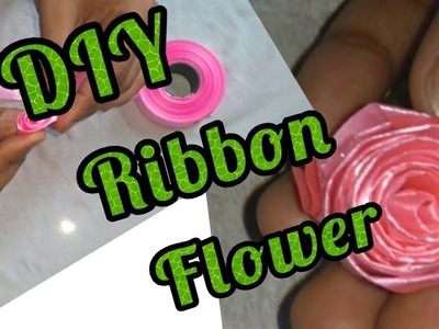 DIY How to make Ribbon Flower at Home | Easy Ribbon Flower Making