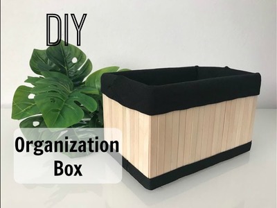 DIY Organization Box | How To Make A Storage Box From A Cardboard Box | (No Sew!)