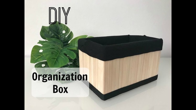 DIY Organization Box | How To Make A Storage Box From A Cardboard Box | (No Sew!)