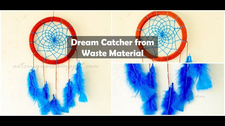 Dreamcatcher from waste materials|Gasket Dreamcatcher|Reuse waste material|Best out of waste Crafts