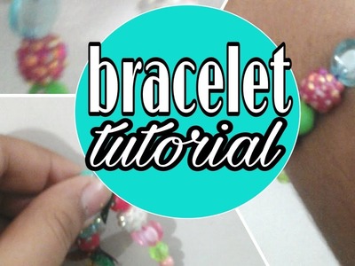 Easy flower themed bracelet tutorial for beginners!!!super easy with household items!!!