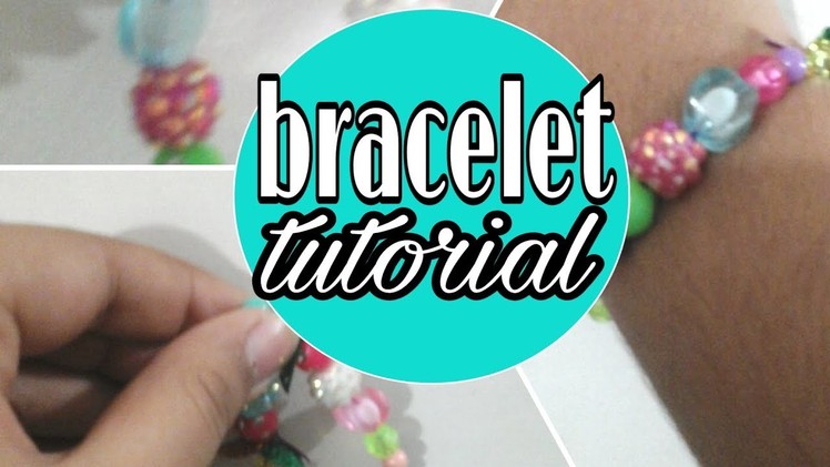 Easy flower themed bracelet tutorial for beginners!!!super easy with household items!!!