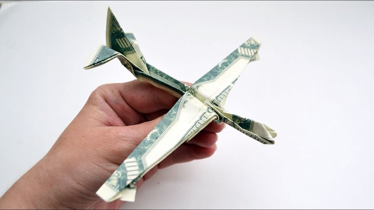 Gift for Father's day | Money AIRPLANE BOEING 747 Origami Dollar Tutorial DIY