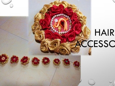 Hair accessories for indian bride.diy jewellery.jada billalu. mom and aditya