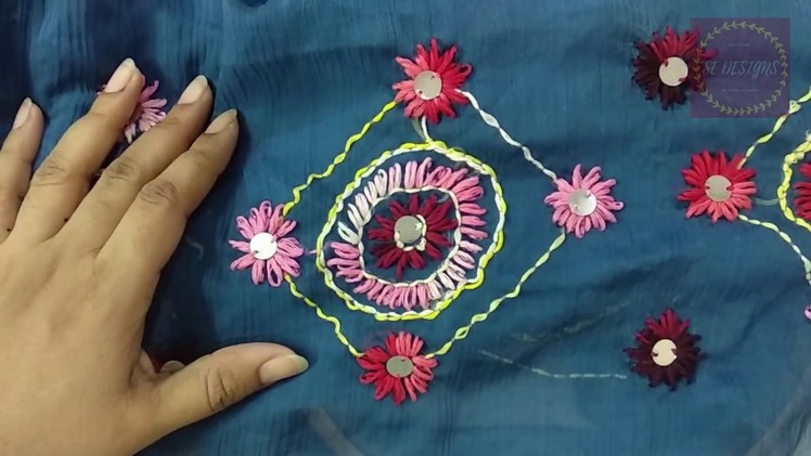 Hand Embroidery Amritsari phulkari Dupatta | Phulkari By Sarbjit Embroidery Designs