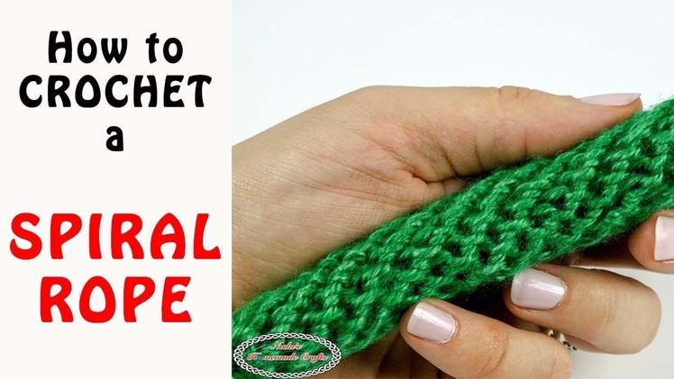 How to Crochet a SPIRAL ROPE