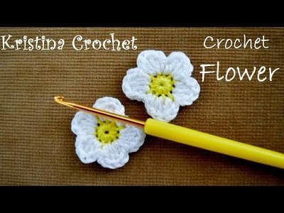 How to Crochet small Flower Tutorial