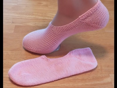 How to Loom Knit Ballet Socks