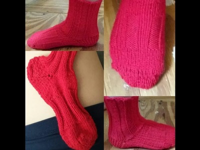 How to Loom Knit Reinforced Support Socks